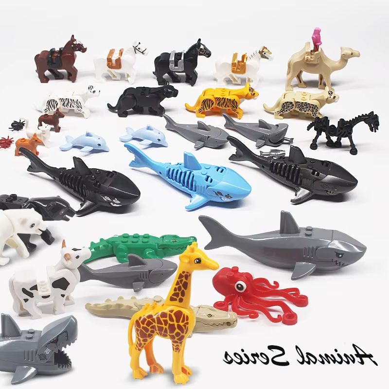 Marine Zoo - MOC 2025 جديد 1 قطعة مجموعة