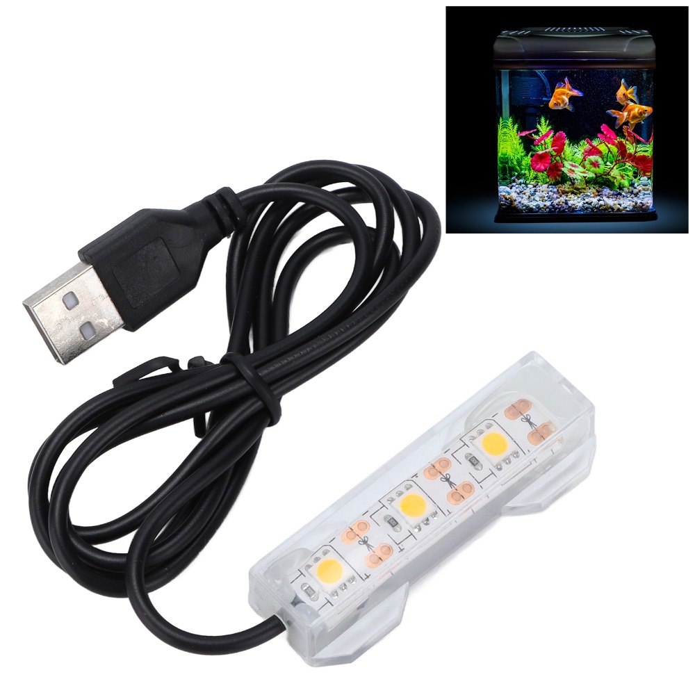 Marine Aquarium Lamp - الإضاءة الزخرفية USB حوض السمك ضوء