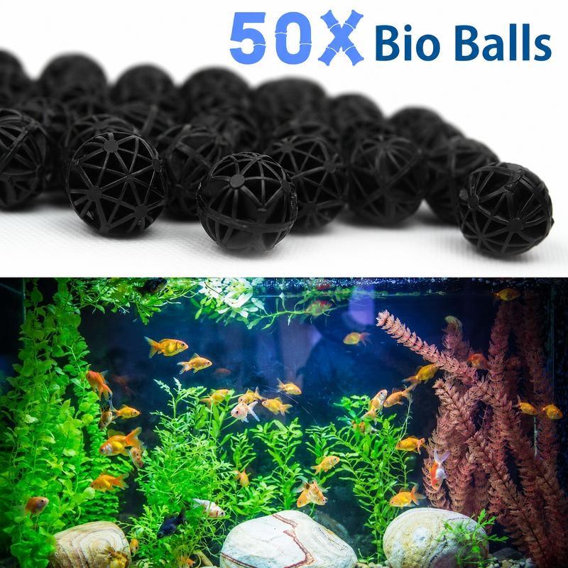 Aquarium Marine Tank - 50 قطعة من كرات الفلتر البيولوجي