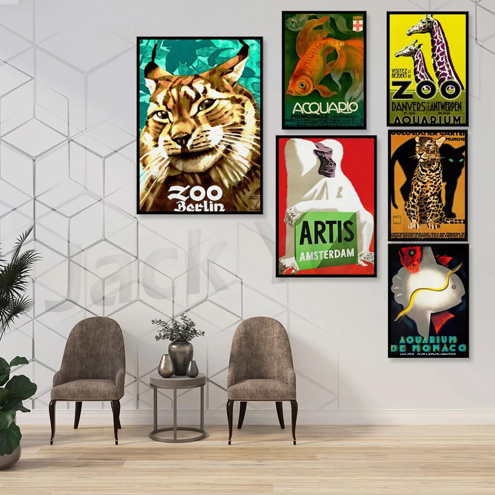 Marine Zoo - حديقة حيوان أمستردام موناكو، ملصق سفر