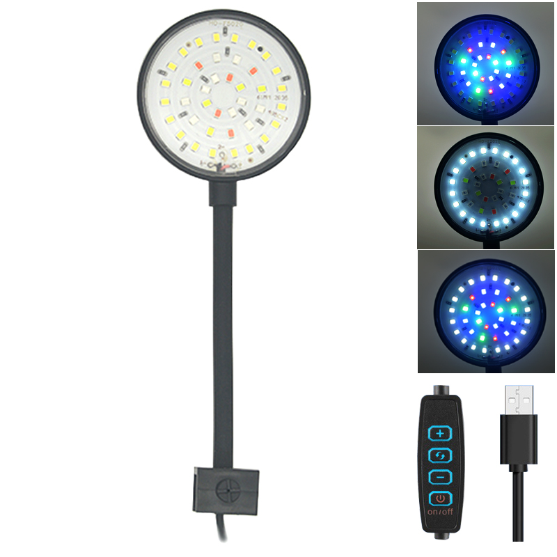 USB حوض السمك LED مصباح خزان ا - مراجعة Marine Aquarium Lamp وسعره