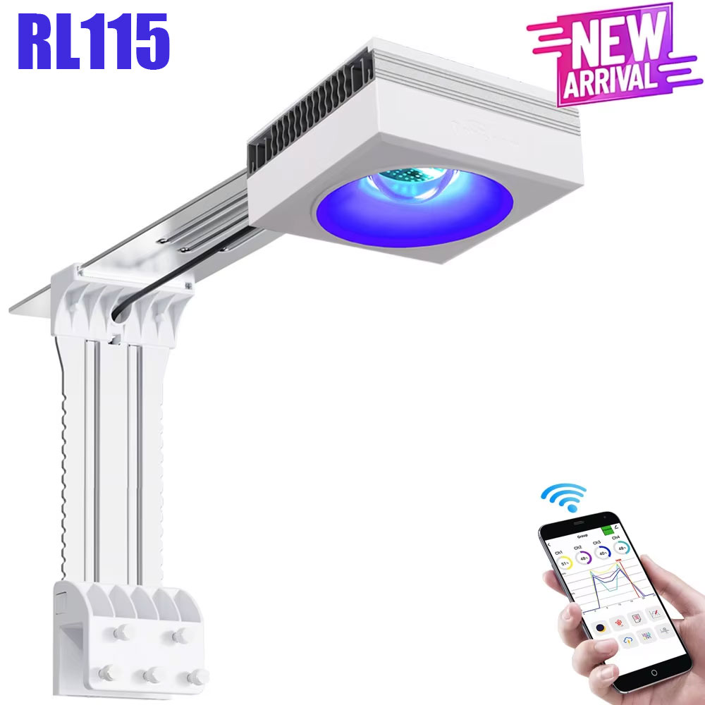 جديد PopBloom RL115 WiFi البحر - مراجعة Marine Aquarium Lamp وسعره