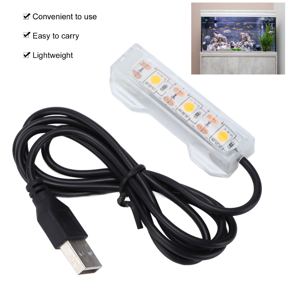 الإضاءة الزخرفية USB حوض السمك - مراجعة Marine Aquarium Lamp وسعره