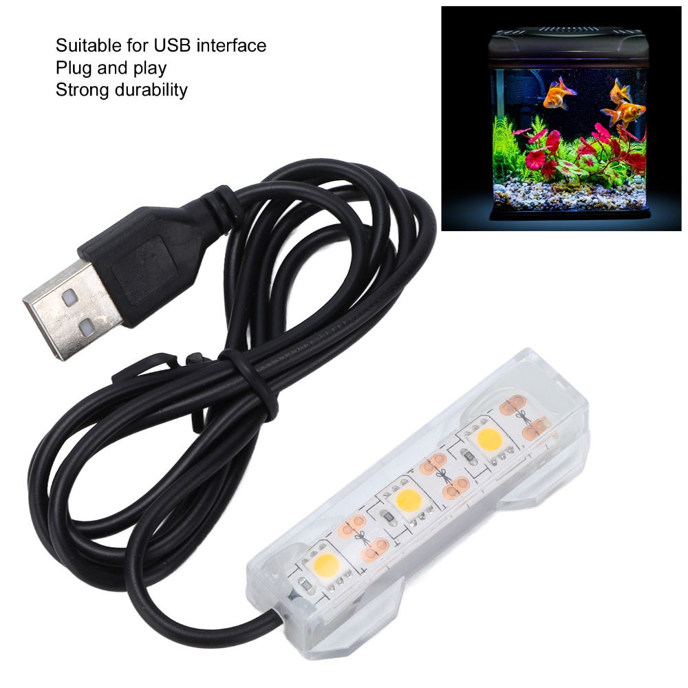 الإضاءة الزخرفية USB حوض السمك - مراجعة Marine Aquarium Lamp وسعره