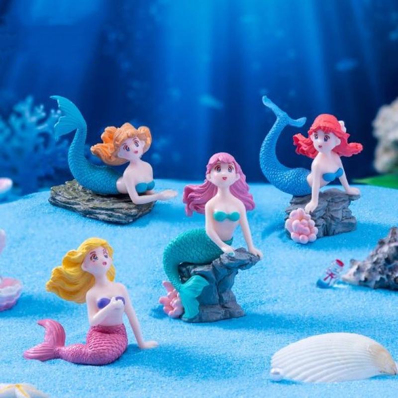 4 قطع من تماثيل حورية البحر ال - مراجعة Marine Aquarium All In One وسعره
