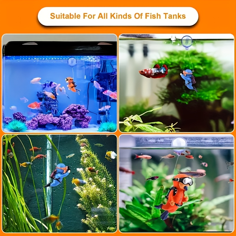 قطعتان من ديكورات حوض السمك ال - مراجعة Marine Aquarium All In One وسعره