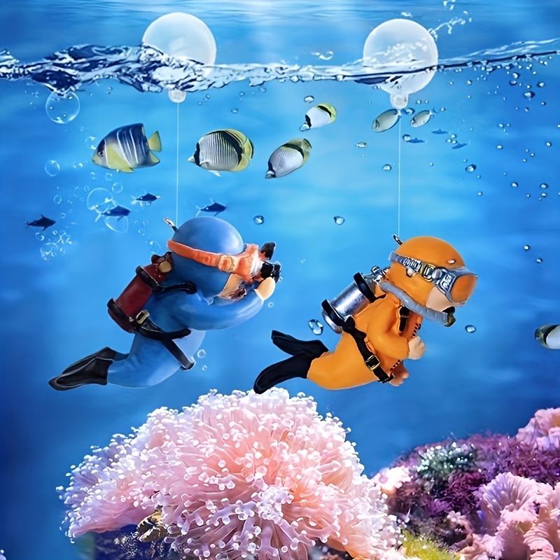 قطعتان من ديكورات حوض السمك ال - مراجعة Marine Aquarium All In One وسعره
