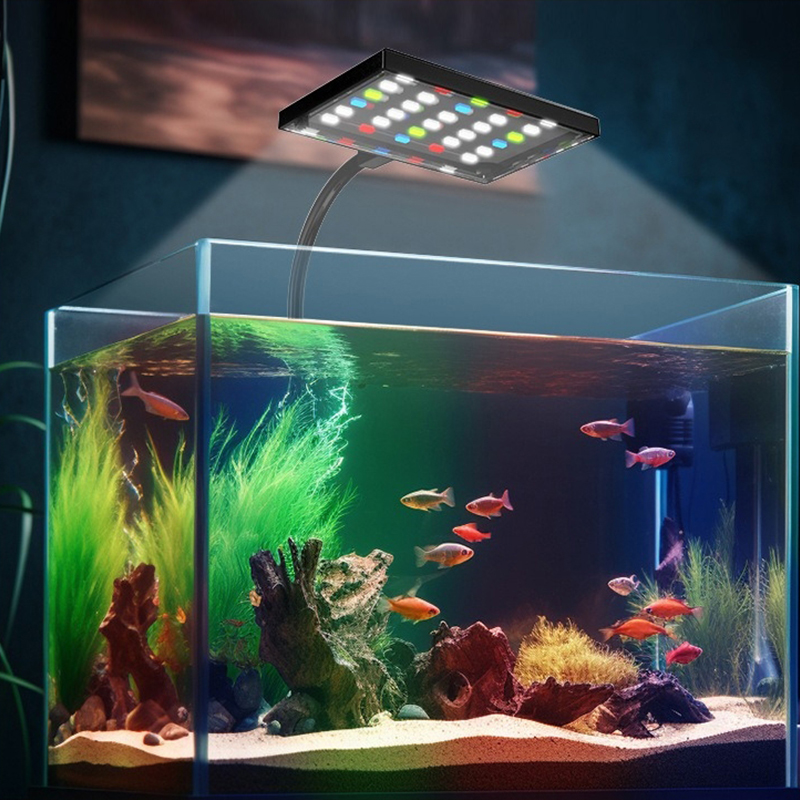 حوض السمك USB مصباح ليد الطيف  - مراجعة Marine Aquarium Lamp وسعره
