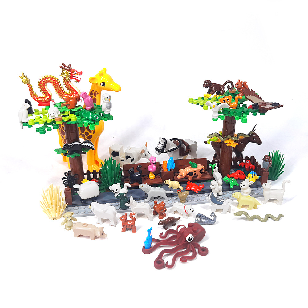 MOC 1 قطعة مجموعة حيوانات حديق - مراجعة Marine Zoo وسعره