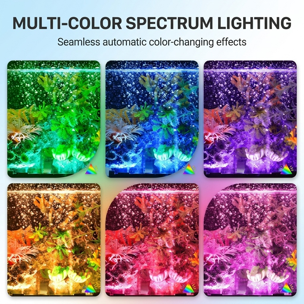 مصباح LED USB لحوض السمك مع فق - مراجعة Marine Aquarium Lamp وسعره